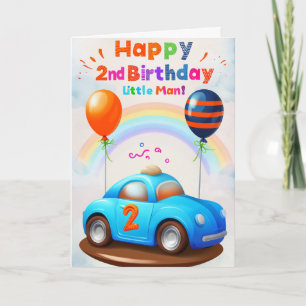 Carte Joyeux 2e anniversaire