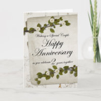 Joyeux 2e anniversaire Floral