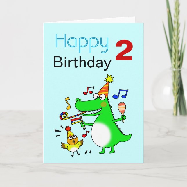 Carte Joyeux 2e anniversaire ( J'ai 2 ans ) (Devant)