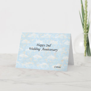 Carte Joyeux 2ème anniversaire de mariage