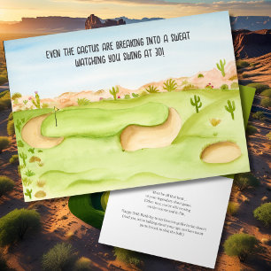 Carte Joyeux 30e Anniversaire Aquarelle du parcours de g