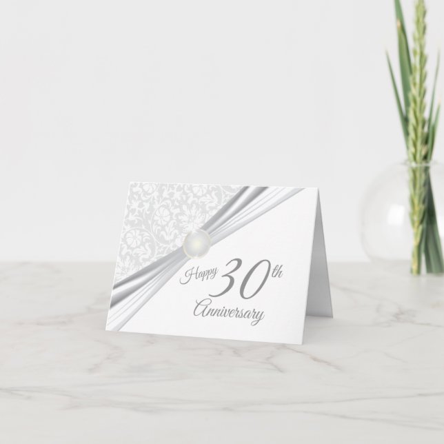 Carte Joyeux 30e anniversaire de Mariage (Devant)