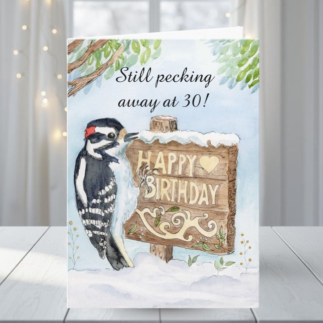 Carte Joyeux 30e anniversaire Pic mineur (Créateur téléchargé)