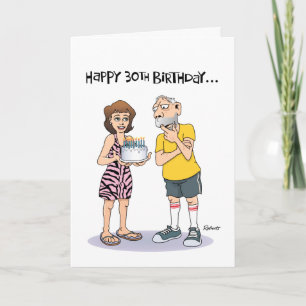 Carte Joyeux 30ème x 2 Anniversaire