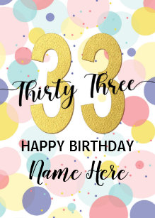 Cartes 33 Ans D Anniversaire Zazzle Fr