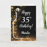 Joyeux 35e anniversaire Black and Gold Parties sci