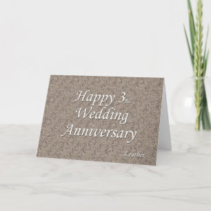 Carte Joyeux 3ème anniversaire de mariage