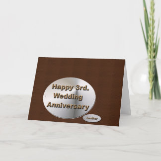 Carte Joyeux 3ème anniversaire de mariage