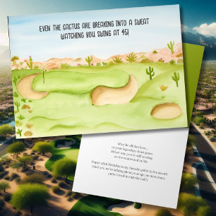 Carte Joyeux 45e Anniversaire Aquarelle du parcours de g