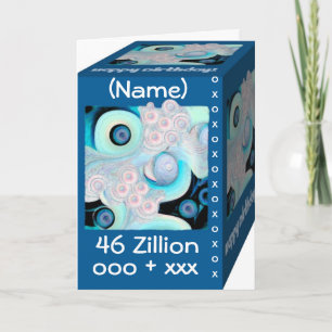 Carte Joyeux 46ème anniversaire - 46 Zillion de câlins e