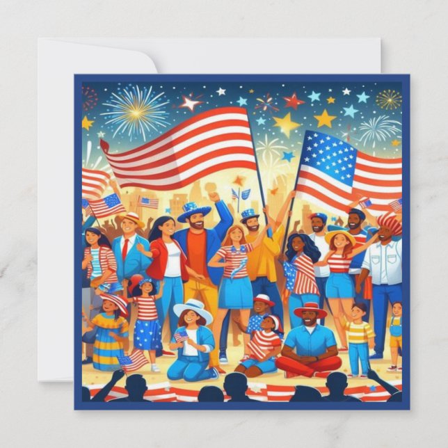 Carte Joyeux 4 juillet  (Devant)