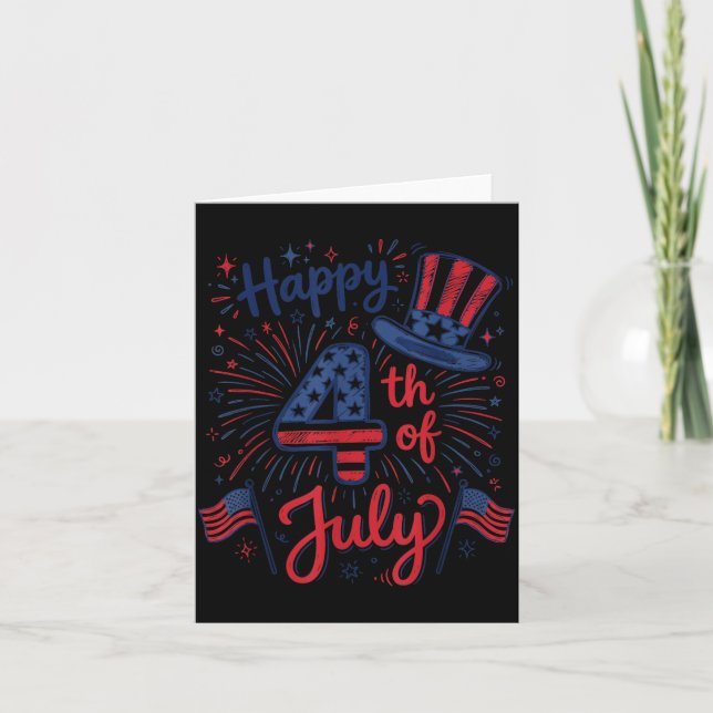 Carte Joyeux 4 juillet (Devant)
