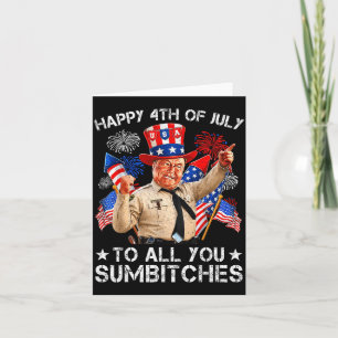 Carte Joyeux 4 juillet à mes folles amies patriotiques