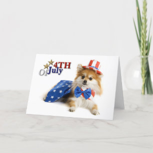 Carte Joyeux 4 Juillet Chiot