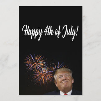 Carte Joyeux 4 juillet de Donald Trump