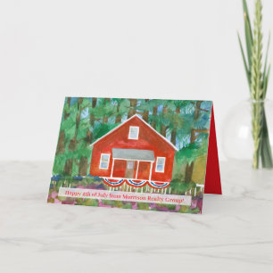 Carte Joyeux 4 juillet de Realtor Red House Custom