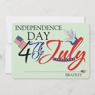 Carte Joyeux 4 juillet fête de l'Indépendance 