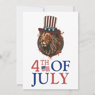 Carte Joyeux 4 juillet fête de l'indépendance