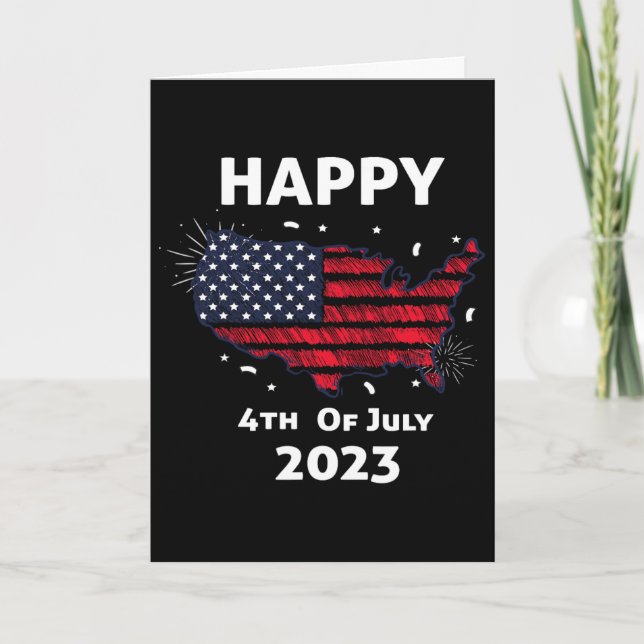 Carte Joyeux 4 juillet Jour de l'Indépendance  (Devant)
