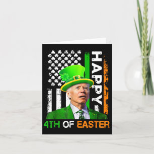 Carte Joyeux 4ème De Pâques Joe Biden Nous Drapeau Femme