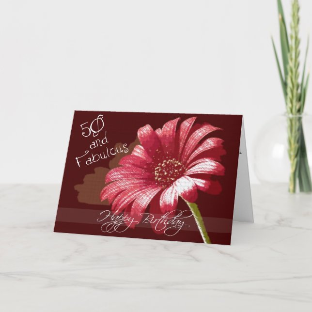 Carte Joyeux 50e anniversaire (Devant)