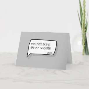 Carte "Joyeux 50e anniversaire" Amusante blague d'exam