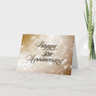 Carte Joyeux 50e Anniversaire (anniversaire de mariage)