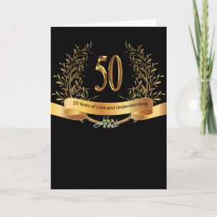 Carte Joyeux 50e anniversaire de Mariage Carts de voeux