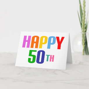 Carte Joyeux 50ème