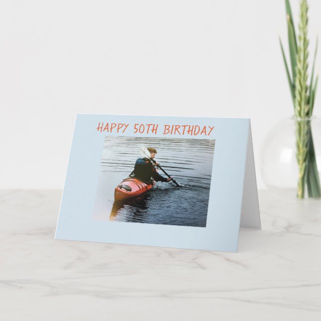 Carte JOYEUX "50ème" ANNIVERSAIRE ET PROFITEZ DE VOTRE J (Devant)