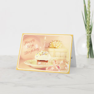 Carte Joyeux 50ème anniversaire pour une baby-boomer fem