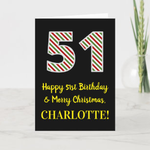 Cartes De Vœux 51 Ans Zazzle Fr