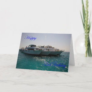 Carte Joyeux 52e anniversaire bateaux de plongée