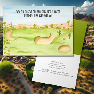 Carte Joyeux 55e Anniversaire Aquarelle du parcours de g