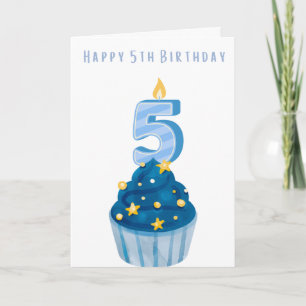 Carte Joyeux 5e anniversaire