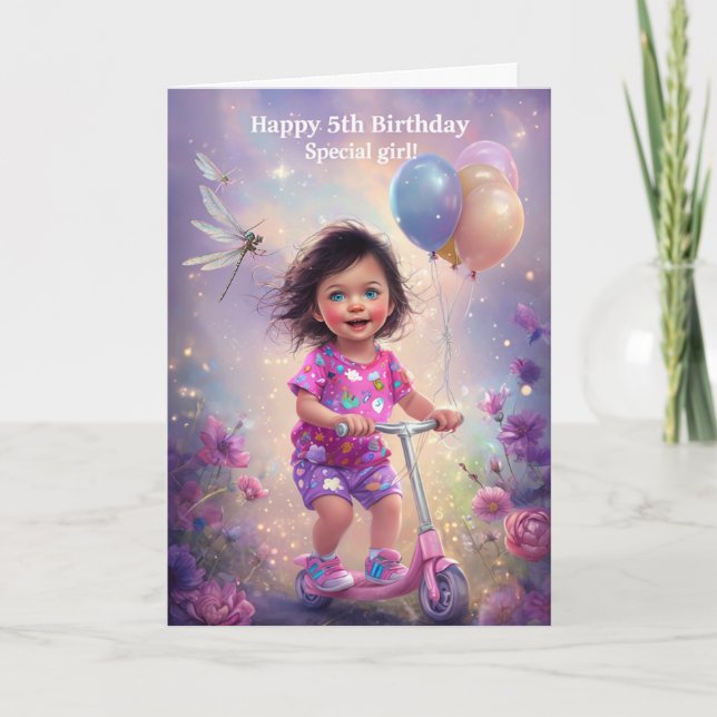 Carte Joyeux 5e anniversaire (Devant)
