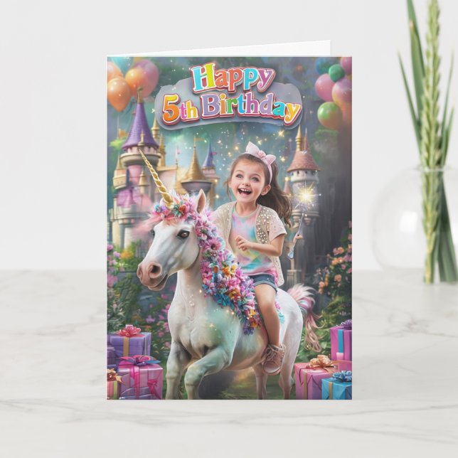 Carte Joyeux 5e anniversaire (Devant)