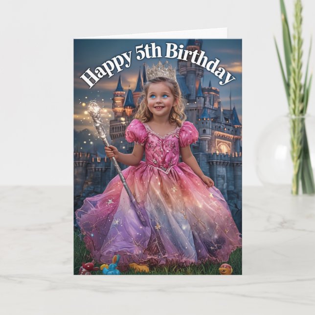 Carte Joyeux 5e anniversaire (Devant)