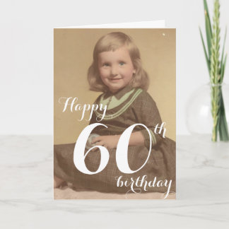 Carte Joyeux 60e anniversaire
