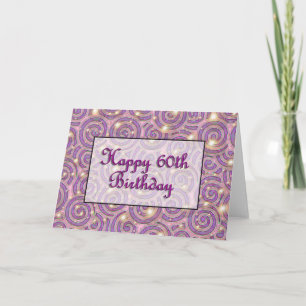 Carte Joyeux 60e anniversaire