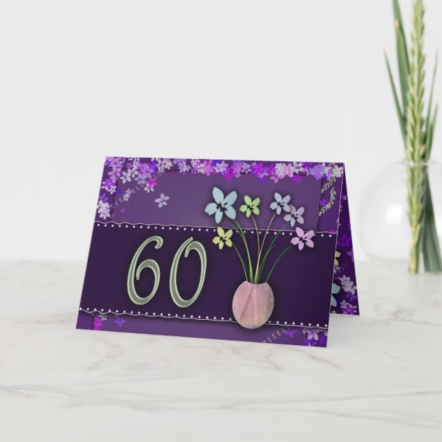 Carte Joyeux 60e anniversaire (Devant)