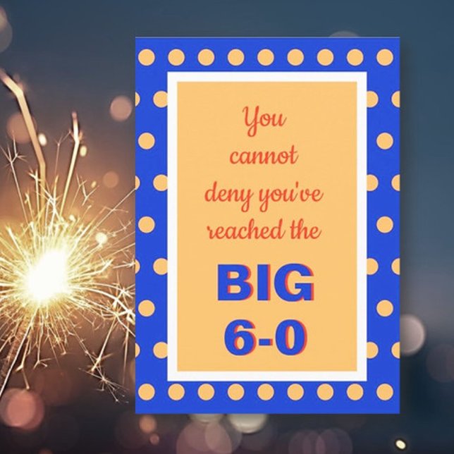 Carte Joyeux 60ème anniversaire (Créateur téléchargé)