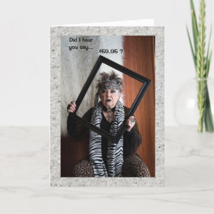 Carte Joyeux 60ème anniversaire avec une tournure humori