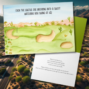 Carte Joyeux 65e Anniversaire Aquarelle du parcours de g