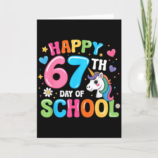 Carte Joyeux 67e jour d'école enseignants élèves 67 Mème (Devant)