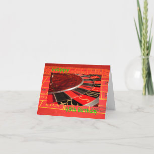 Carte Joyeux 69e Anniversaire Roulette