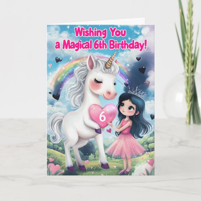 Carte Joyeux 6e anniversaire (Devant)