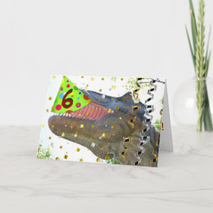 Carte Joyeux 6e anniversaire/Dinosaur
