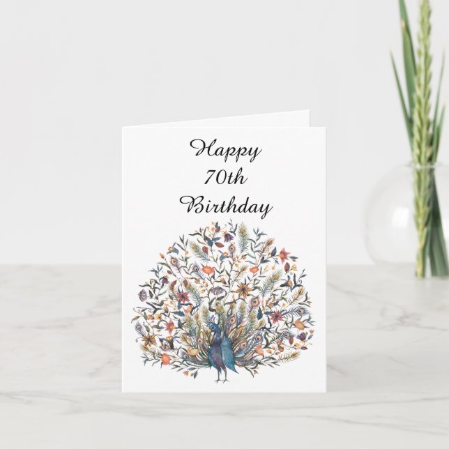 Carte Joyeux 70e anniversaire (Devant)