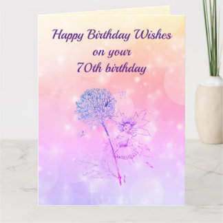 Carte Joyeux 70e anniversaire Salutation